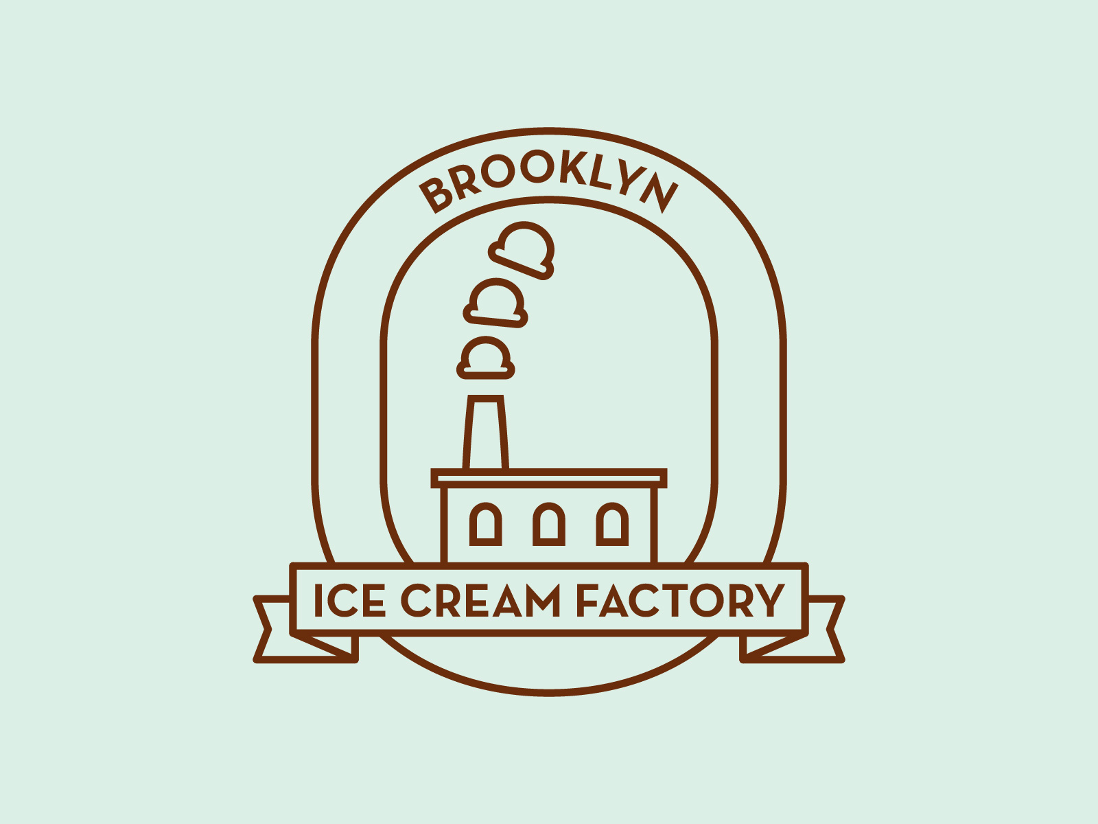 Brooklyn Ice Cream Factory logo